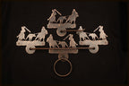 Towel Bar Set Team Roping Cowboy Bathroom Hardware Rustic Cowboy Metal Decor Towel Hook Towel Ring TP Holder Rodeo Bath Gift Cowboy Decor