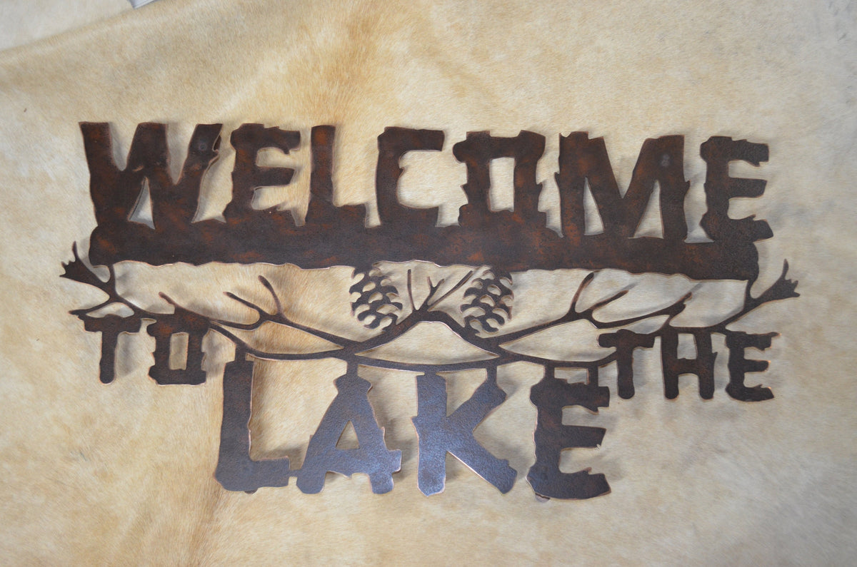 Standoff Heavy Welcome To The Lake Sign