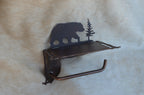 TP Holder With Shelf In Any of Our Styles Squirrel Bear Elk Tree Duck Moose Toilet Paper Holder Shelf for Phone Rustic Bath Decor Gift
