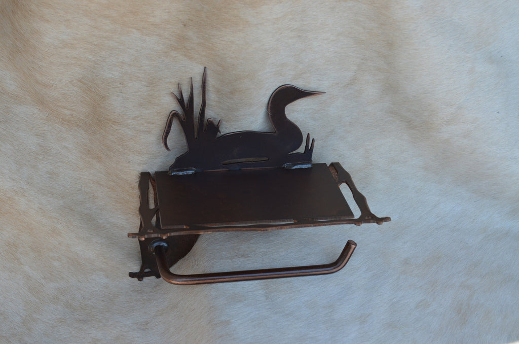 TP Holder With Shelf In Any of Our Styles Bear Elk Tree Duck Moose Toilet Paper Holder Shelf for Phone Rustic Bath Decor Gift