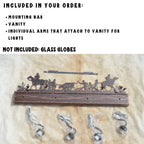 Vanity Light Black Mountain Lodge Light Elk Deer Bear Light Moose Mountain Lodge Light Cozy Cabin Light Unique Bath Laundry Rustic Modern