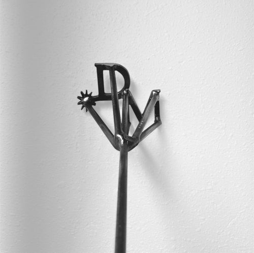 CUSTOM Branding Iron Two Initials with Spur Personalized Brand Unity Ceremony Cattle Brand Wedding Anniversary Gift Western Brand