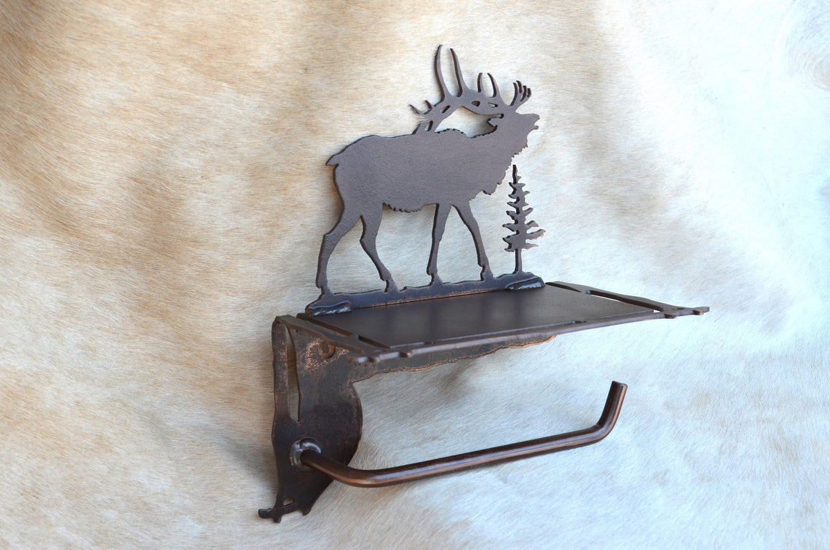 Rustic TP Holder With Shelf Catfish Rustic bathroom fisherman Gift Toilet Paper Holder Shelf for Phone Rustic Decor Gift Handmade