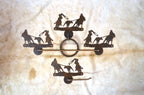 Towel Bar Set Team Roping Cowboy Bathroom Hardware Rustic Cowboy Metal Decor Towel Hook Towel Ring TP Holder Rodeo Bath Gift Cowboy Decor