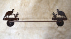 Towel Bar Turkey Rustic Towel Bar Cozy Cabin Bath Hardware Turkey Lodge Decor Gift Hunter Bath Gift for Him
