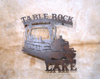 Table Rock Lake Wall Sign Heavy Duty Wall Mounted Art. Welcome to the Lake Pontoon Sign
