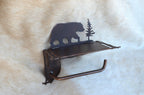 TP Holder With Shelf In Any of Our Styles Bear Elk Tree Duck Moose Toilet Paper Holder Shelf for Phone Rustic Bath Decor Gift