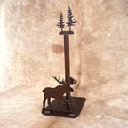 Rustic Moose Paper Towel Holder: Lodge Kitchen Decor