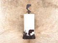 Rustic Bass Paper Towel Holder: Metal Fish Decor - Lodge Kitchen