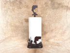 Rustic Bass Paper Towel Holder: Metal Fish Decor - Lodge Kitchen