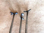 MINI Branding Iron: Handmade Metal Brand for Leather, Wood, and Steak Sizes in description below, Hat Brands, Small Stamp brands
