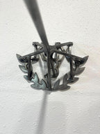 Custom Branding Iron: Laurel Leaf Wreath, Personalized Initials for Wedding Unity Ceremony