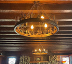 Chandelier Rustic Pinecone Light Mountain Lodge Pinecone Chandelier Stunning Large Pendant Handmade Rustic Chandelier