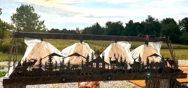 Chandelier Deer Lodge Light Elk Moose Rectangle Light Mountain Cabin Bear Chandelier Wood Metal Art Rustic Lakehouse Chandelier Handmade