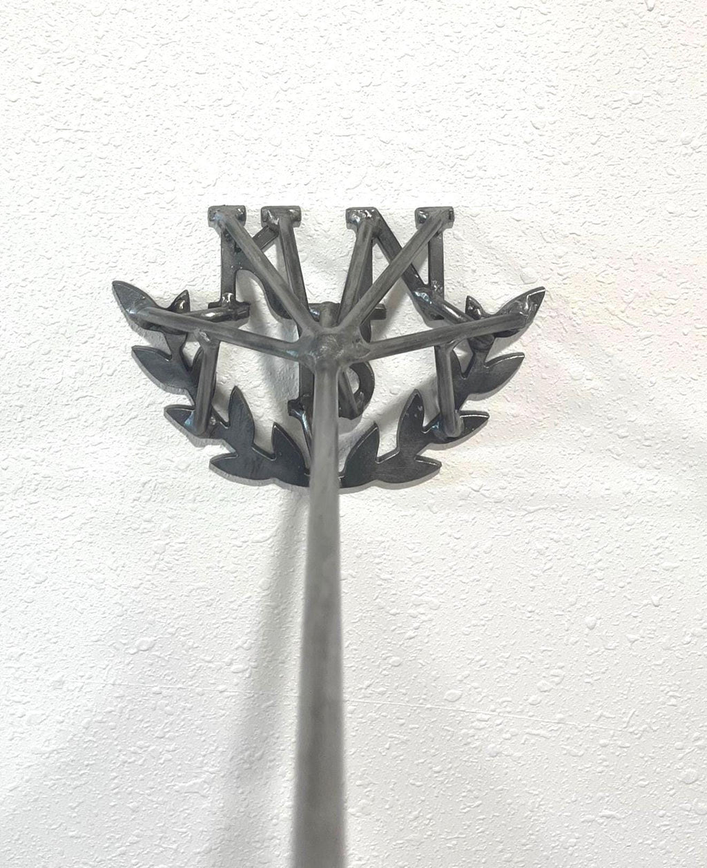 Custom Branding Iron: Laurel Leaf Wreath, Personalized Initials for Wedding Unity Ceremony