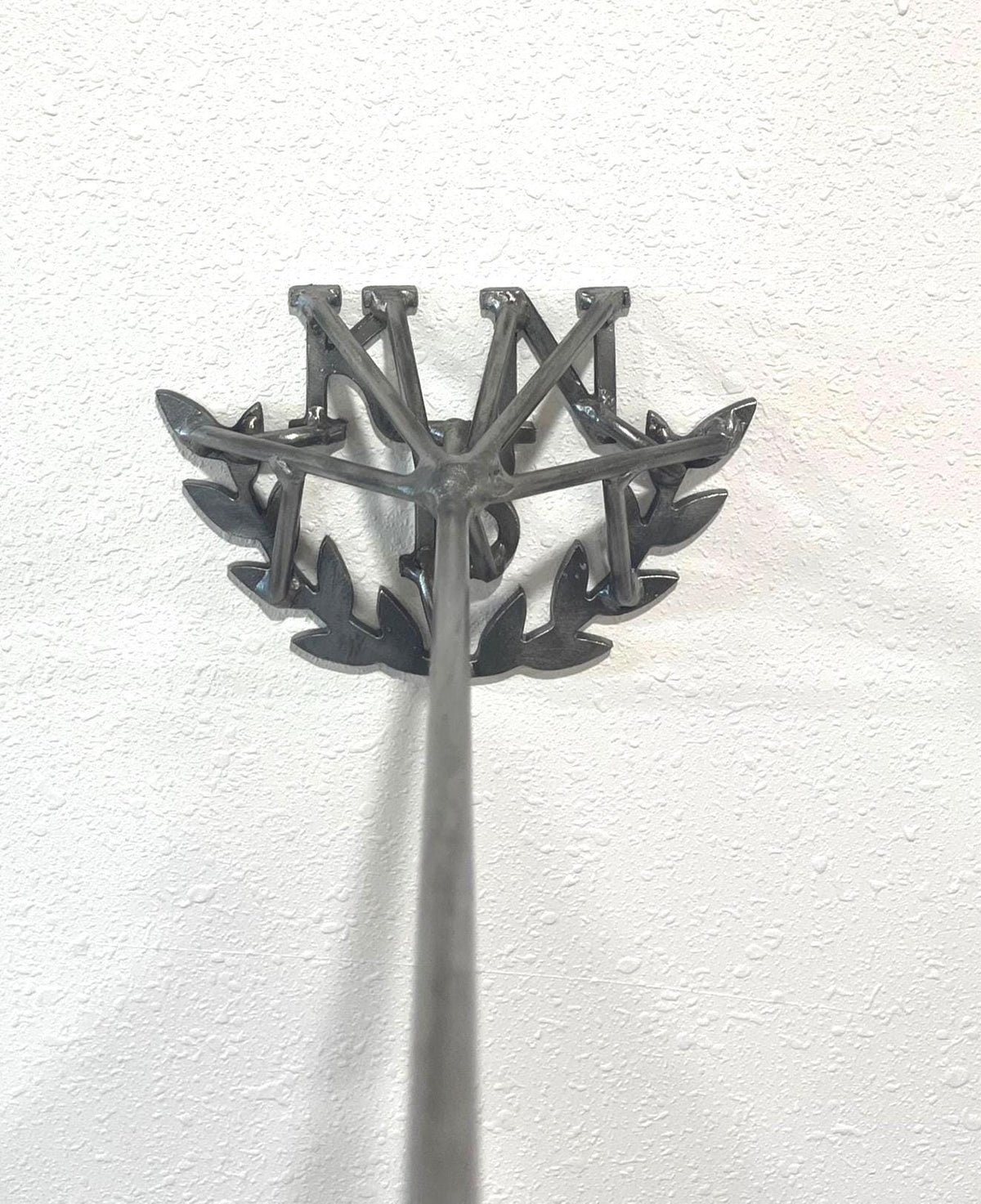 Custom Branding Iron: Laurel Leaf Wreath, Personalized Initials for Wedding Unity Ceremony