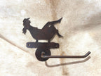 Handmade Bathing Cowgirl Bathroom Hardware Set: Towel Bar, Towel Ring, TP Holder. Cowgirl in Bathtub Metal Decor