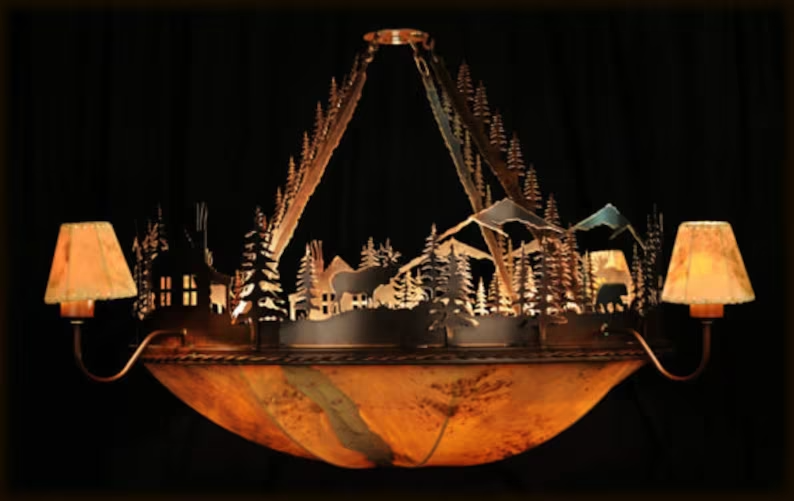Lodge Dome Chandelier