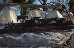 Cattle Drive Barn Wood Chandelier