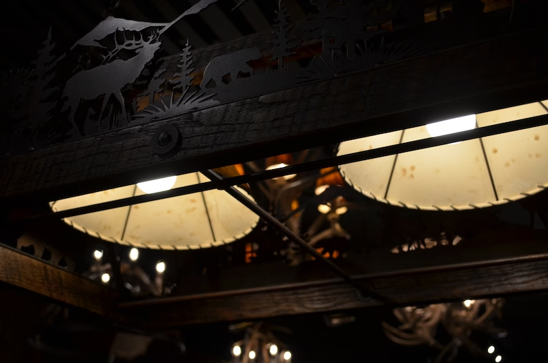 Lodge Wildlife Chandelier