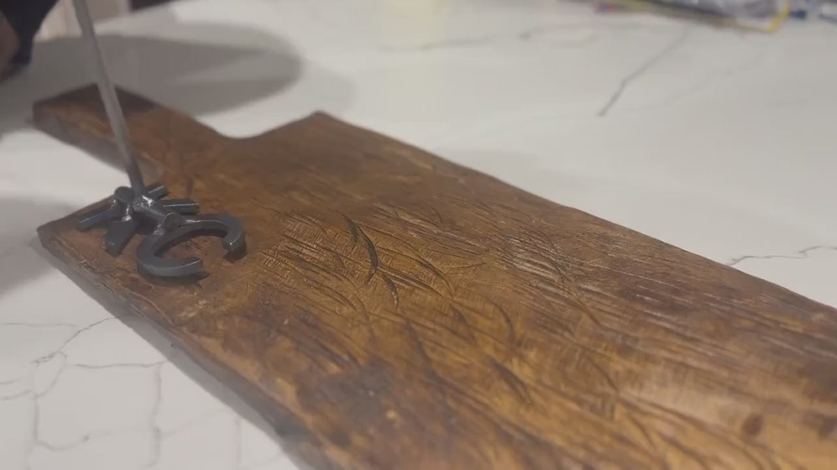 Two Letters Branding Iron 4" wide No Font Changes. Grill Gift for Him. Handmade in the USA.